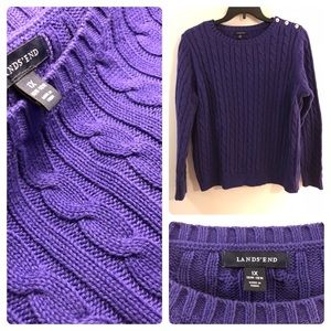 Never worn!! Fabulous cable knit sweater